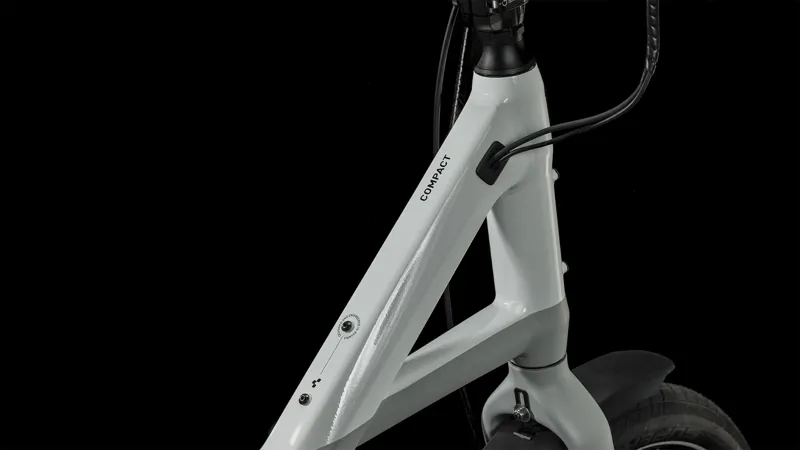 Cube Compact Hybrid 500 Bosch Electric Bike Grey White -2
